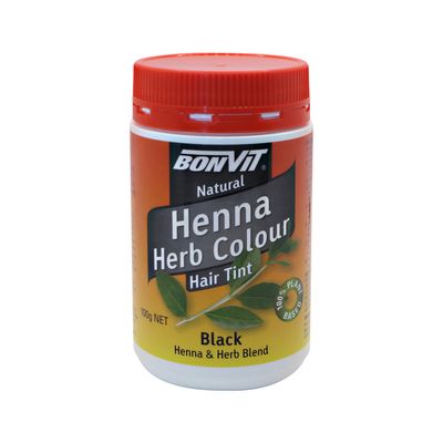 Bonvit Henna Herb Colour Hair Tint Black 100g